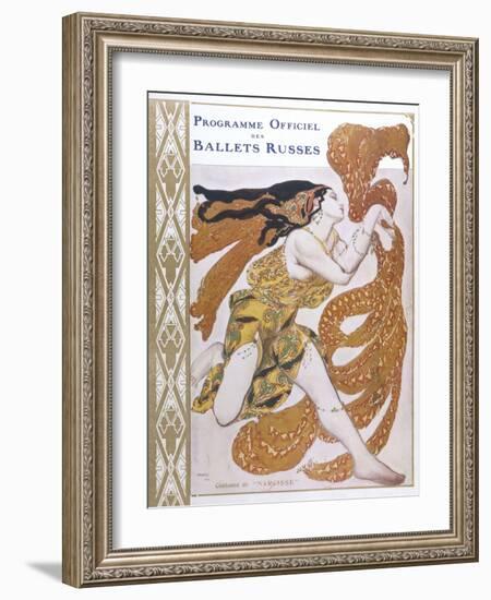 Narcisse Cover for the Offical Programme of Narcisse-Leon Bakst-Framed Photographic Print