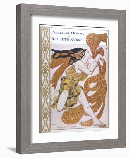 Narcisse Cover for the Offical Programme of Narcisse-Leon Bakst-Framed Photographic Print