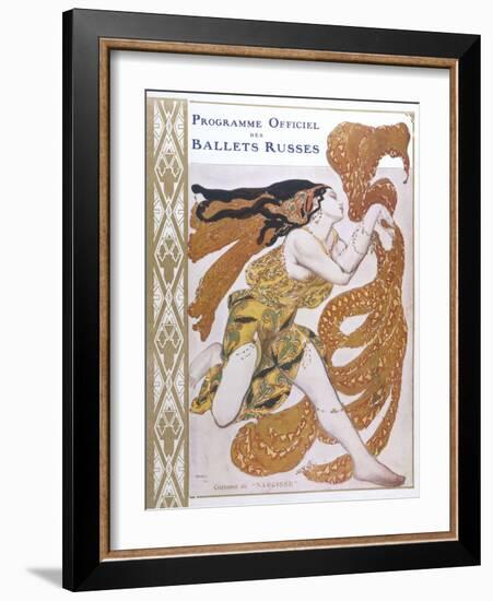 Narcisse Cover for the Offical Programme of Narcisse-Leon Bakst-Framed Photographic Print