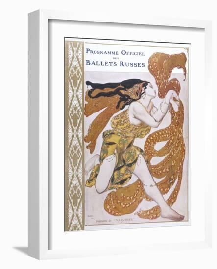 Narcisse Cover for the Offical Programme of Narcisse-Leon Bakst-Framed Photographic Print