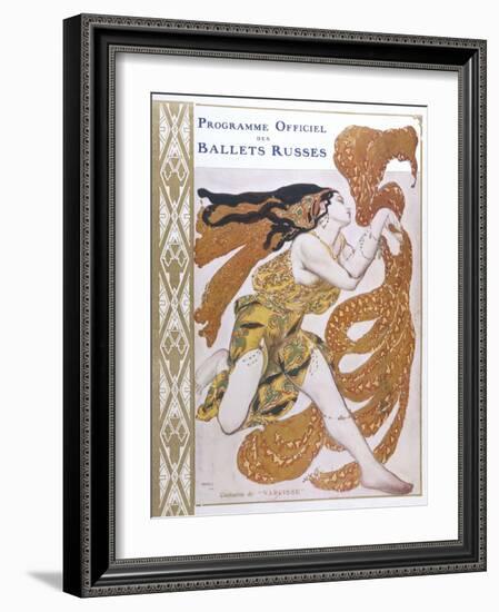 Narcisse Cover for the Offical Programme of Narcisse-Leon Bakst-Framed Photographic Print