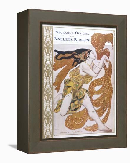 Narcisse Cover for the Offical Programme of Narcisse-Leon Bakst-Framed Premier Image Canvas