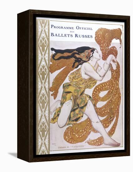 Narcisse Cover for the Offical Programme of Narcisse-Leon Bakst-Framed Premier Image Canvas