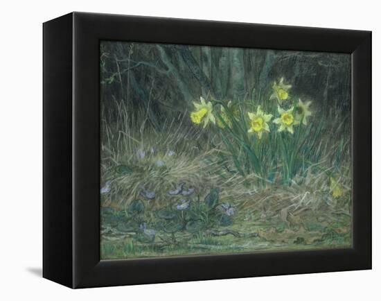 Narcissi and Violets, circa 1867-Jean-François Millet-Framed Premier Image Canvas