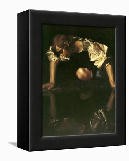 Narcissus, 1598-1599-Caravaggio-Framed Premier Image Canvas