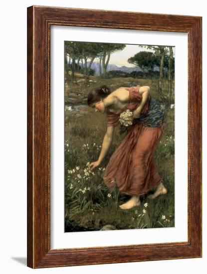 Narcissus, 1912-John William Waterhouse-Framed Giclee Print