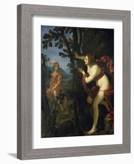 Narcissus and Echo-Giovanni Biliverti-Framed Giclee Print