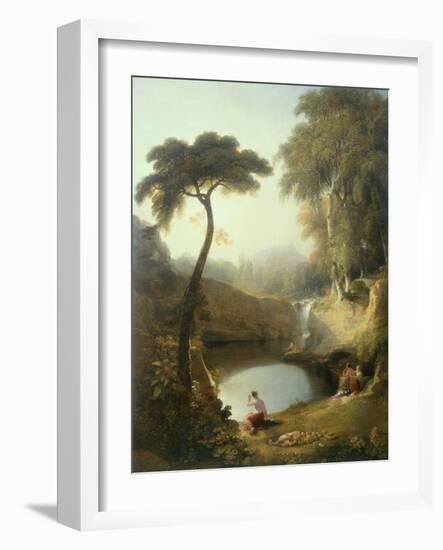 Narcissus and Echo-George Arnald-Framed Giclee Print