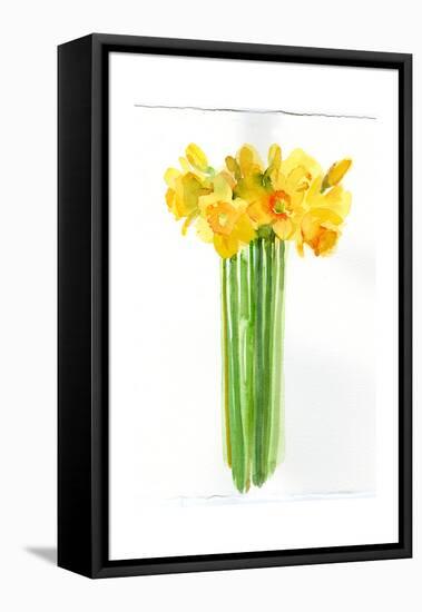 Narcissus Bunch; 2014;-John Keeling-Framed Premier Image Canvas