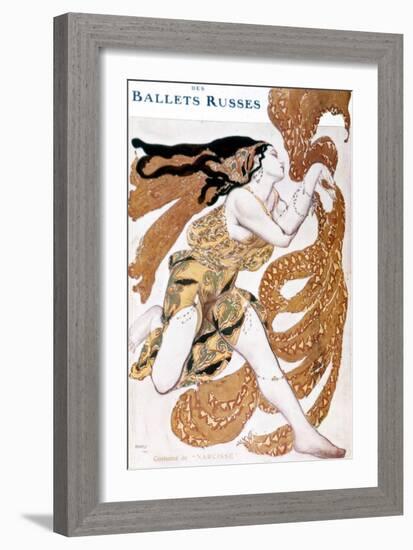 Narcissus Costume, Created by Leo Bakst for “The Russian Ballets” by Sergius Diaghilev (1872 - 1929-Leon Bakst-Framed Giclee Print