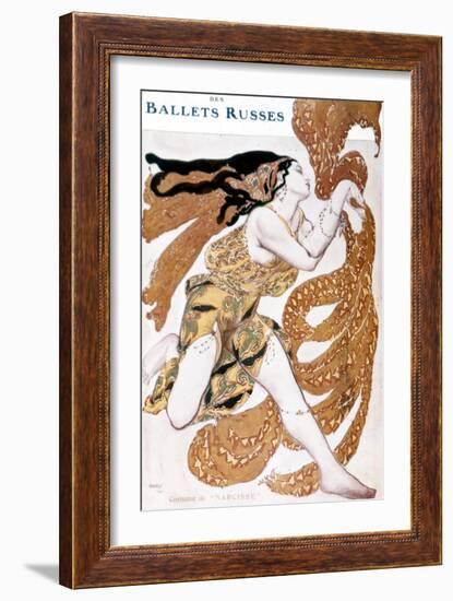 Narcissus Costume, Created by Leo Bakst for “The Russian Ballets” by Sergius Diaghilev (1872 - 1929-Leon Bakst-Framed Giclee Print