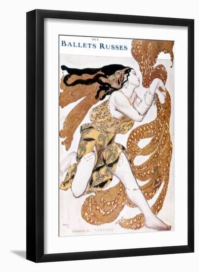 Narcissus Costume, Created by Leo Bakst for “The Russian Ballets” by Sergius Diaghilev (1872 - 1929-Leon Bakst-Framed Giclee Print