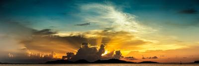 Panorama Natural Atmosphere, the Sunset Lake Songkhla-Narinthon Phaiboonsombat-Framed Premier Image Canvas
