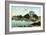 Narragansett, Rhode Island, Bay View of the Squantum Club-Lantern Press-Framed Art Print