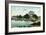 Narragansett, Rhode Island, Bay View of the Squantum Club-Lantern Press-Framed Art Print