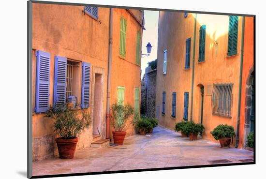 Narrow Alley in Saint Tropez at Cote D'azur, France-PlusONE-Mounted Photographic Print