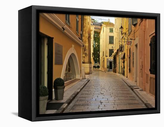 Narrow Back Street, St. Tropez, Var, Provence, Cote D'Azur, France, Europe-Peter Richardson-Framed Premier Image Canvas