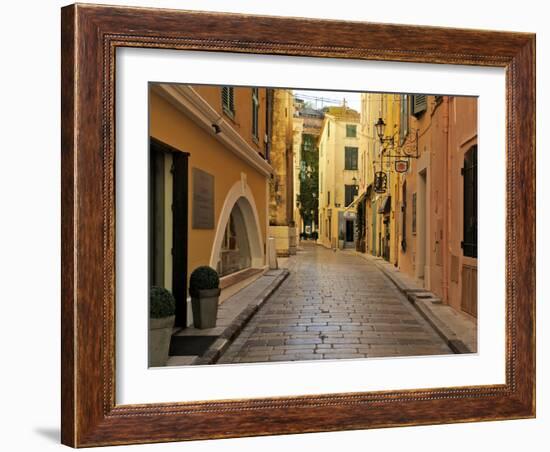 Narrow Back Street, St. Tropez, Var, Provence, Cote D'Azur, France, Europe-Peter Richardson-Framed Photographic Print