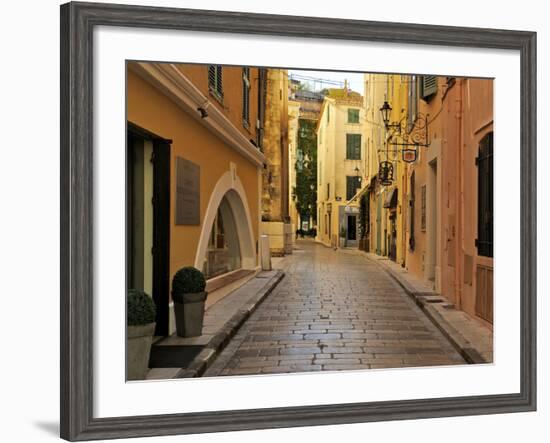 Narrow Back Street, St. Tropez, Var, Provence, Cote D'Azur, France, Europe-Peter Richardson-Framed Photographic Print