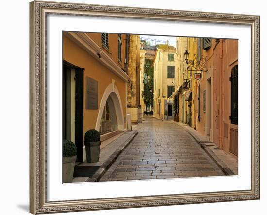 Narrow Back Street, St. Tropez, Var, Provence, Cote D'Azur, France, Europe-Peter Richardson-Framed Photographic Print