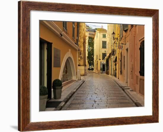 Narrow Back Street, St. Tropez, Var, Provence, Cote D'Azur, France, Europe-Peter Richardson-Framed Photographic Print