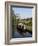 Narrow Boat Moored Waiting to Enter Craft Lock, Sutton Green, Surrey, England-Pearl Bucknall-Framed Photographic Print