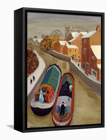 Narrow Boats-Margaret Loxton-Framed Premier Image Canvas