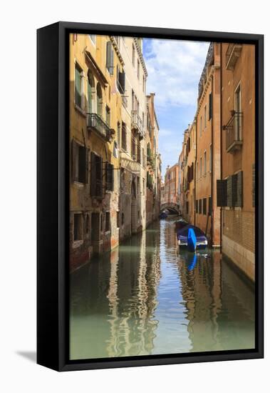 Narrow Canal. Venice. Italy-Tom Norring-Framed Premier Image Canvas