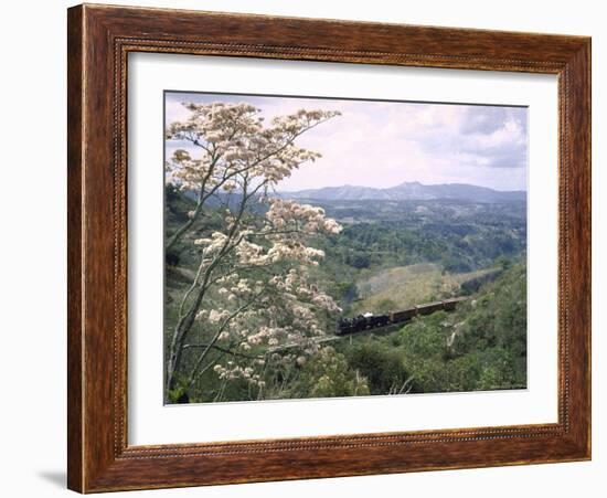 Narrow Gauge Rail Line Transporting Goods Between Guatemala and El Salvador-John Dominis-Framed Photographic Print