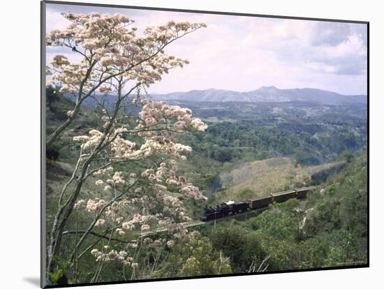 Narrow Gauge Rail Line Transporting Goods Between Guatemala and El Salvador-John Dominis-Mounted Photographic Print