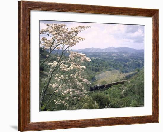 Narrow Gauge Rail Line Transporting Goods Between Guatemala and El Salvador-John Dominis-Framed Photographic Print