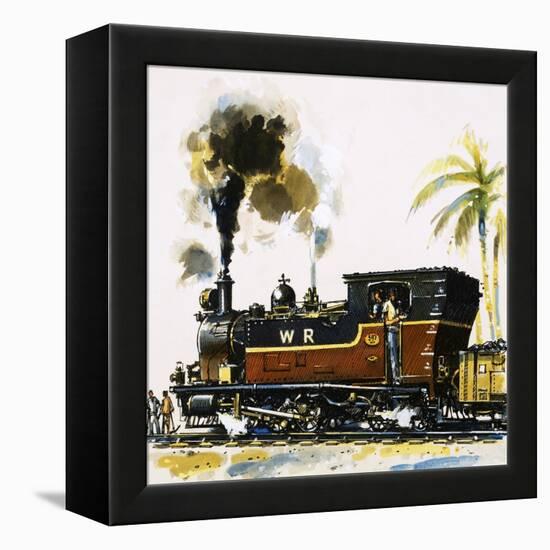 Narrow Guage Wt Class Bagnall-Built Tank Engine on the Western Railways-John S. Smith-Framed Premier Image Canvas