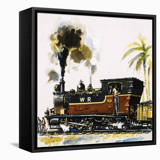 Narrow Guage Wt Class Bagnall-Built Tank Engine on the Western Railways-John S. Smith-Framed Premier Image Canvas