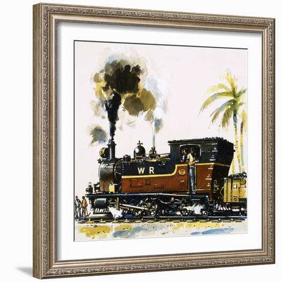 Narrow Guage Wt Class Bagnall-Built Tank Engine on the Western Railways-John S. Smith-Framed Giclee Print