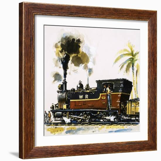 Narrow Guage Wt Class Bagnall-Built Tank Engine on the Western Railways-John S. Smith-Framed Giclee Print