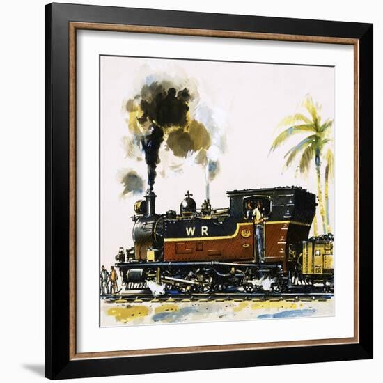 Narrow Guage Wt Class Bagnall-Built Tank Engine on the Western Railways-John S. Smith-Framed Giclee Print