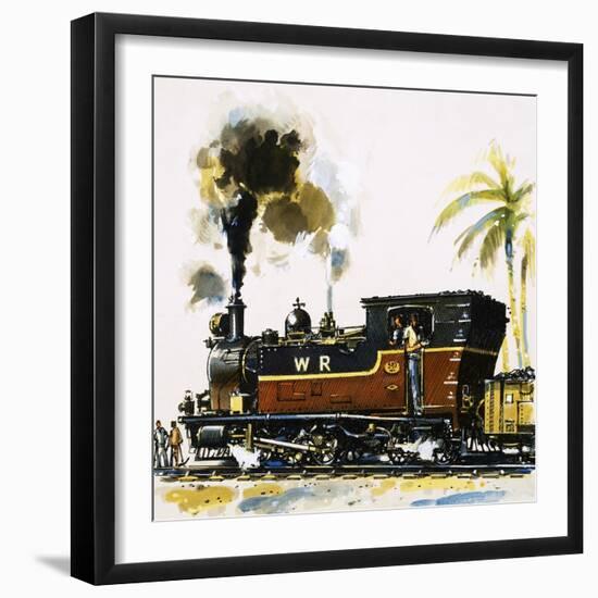 Narrow Guage Wt Class Bagnall-Built Tank Engine on the Western Railways-John S. Smith-Framed Giclee Print