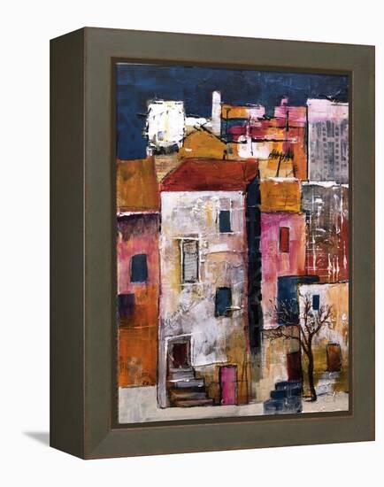 Narrow Houses, 2023 (Acrylic on Canvas)-Margaret Coxall-Framed Premier Image Canvas