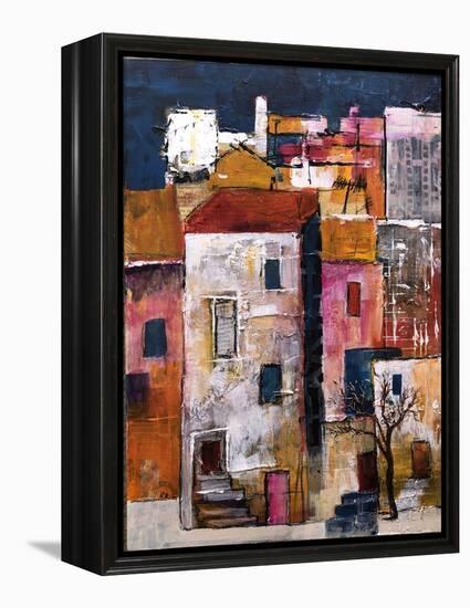 Narrow Houses, 2023 (Acrylic on Canvas)-Margaret Coxall-Framed Premier Image Canvas