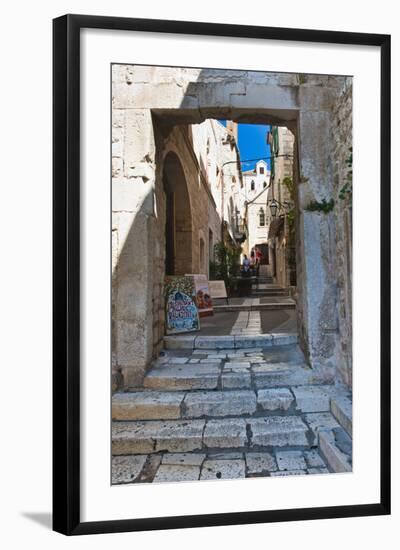 Narrow Side Street, Hvar Town, Hvar Island, Dalmatian Coast, Croatia, Europe-Matthew Williams-Ellis-Framed Photographic Print