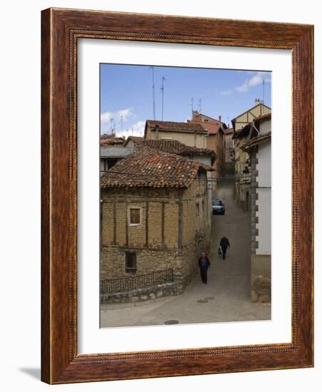 Narrow street, Anguiano, La Rioja, Spain-Janis Miglavs-Framed Photographic Print