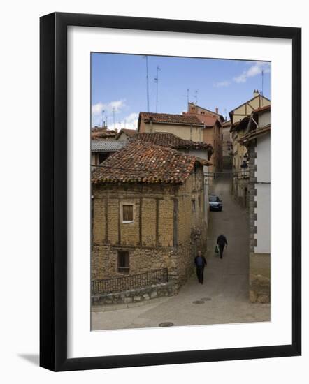 Narrow street, Anguiano, La Rioja, Spain-Janis Miglavs-Framed Photographic Print