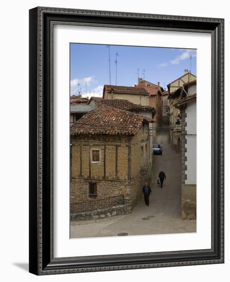 Narrow street, Anguiano, La Rioja, Spain-Janis Miglavs-Framed Photographic Print