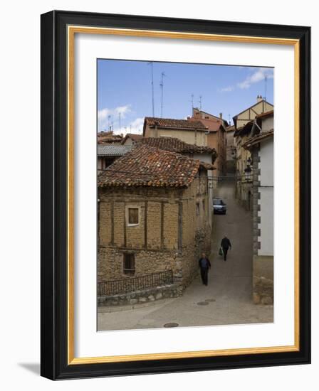 Narrow street, Anguiano, La Rioja, Spain-Janis Miglavs-Framed Photographic Print
