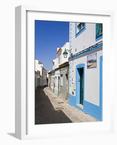 Narrow Street in Ferragudo Fishing Village, Portimao City, Algarve, Portugal, Europe-Richard Cummins-Framed Photographic Print