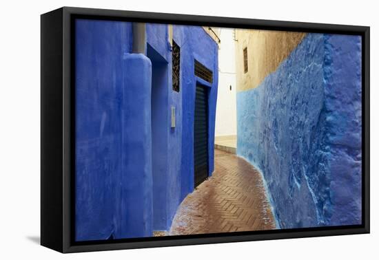 Narrow Street in the Medina (Old City), Tangier (Tanger), Morocco, North Africa, Africa-Bruno Morandi-Framed Premier Image Canvas