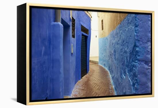 Narrow Street in the Medina (Old City), Tangier (Tanger), Morocco, North Africa, Africa-Bruno Morandi-Framed Premier Image Canvas