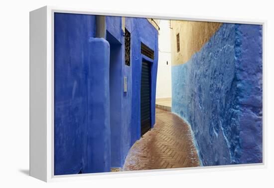Narrow Street in the Medina (Old City), Tangier (Tanger), Morocco, North Africa, Africa-Bruno Morandi-Framed Premier Image Canvas