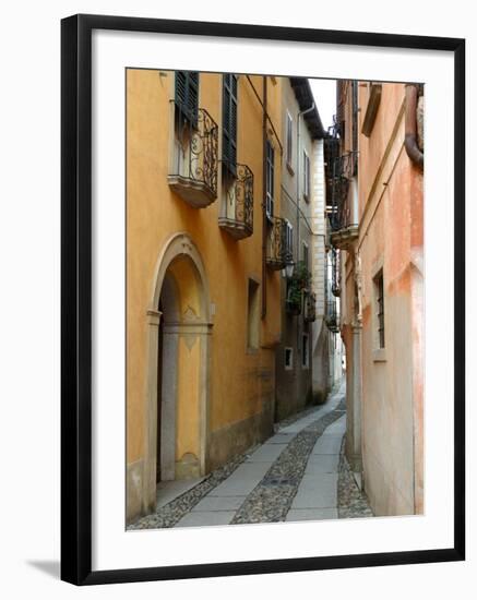 Narrow Street, Lake Orta, Orta, Italy-Lisa S. Engelbrecht-Framed Photographic Print