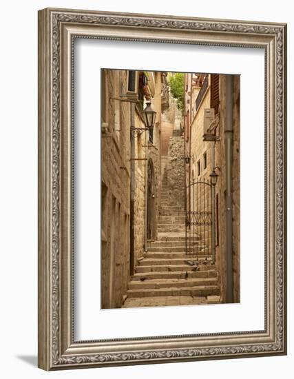 Narrow Street, Old Town, Kotor, UNESCO World Heritage Site, Montenegro, Europe-Frank Fell-Framed Photographic Print